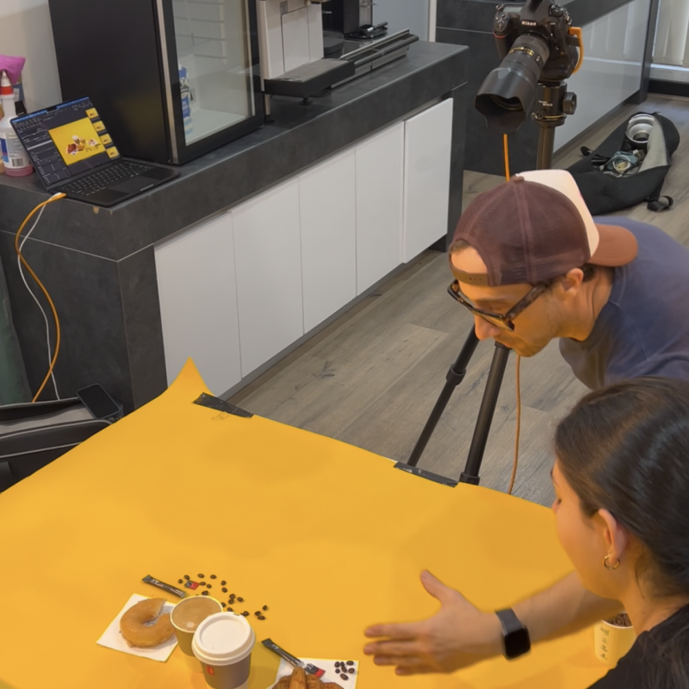 On location Melitta Coffee Shoot